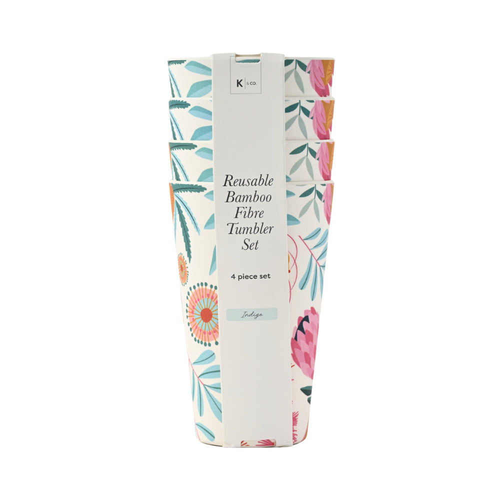 Indigo Series Bamboo Tumbler 4pk - SPRING NATIVE